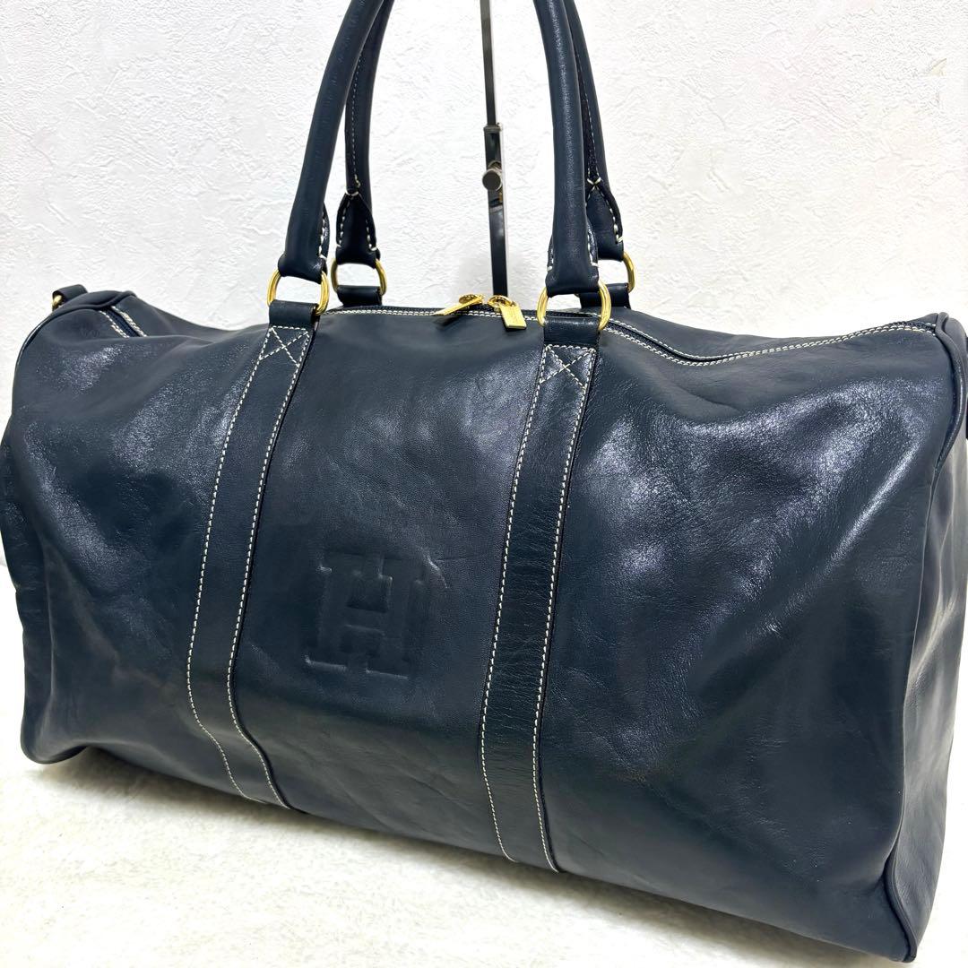 yuka様 HIROFU ヒロフ　ボストンバッグ　Hロゴ型押し　オールレザー