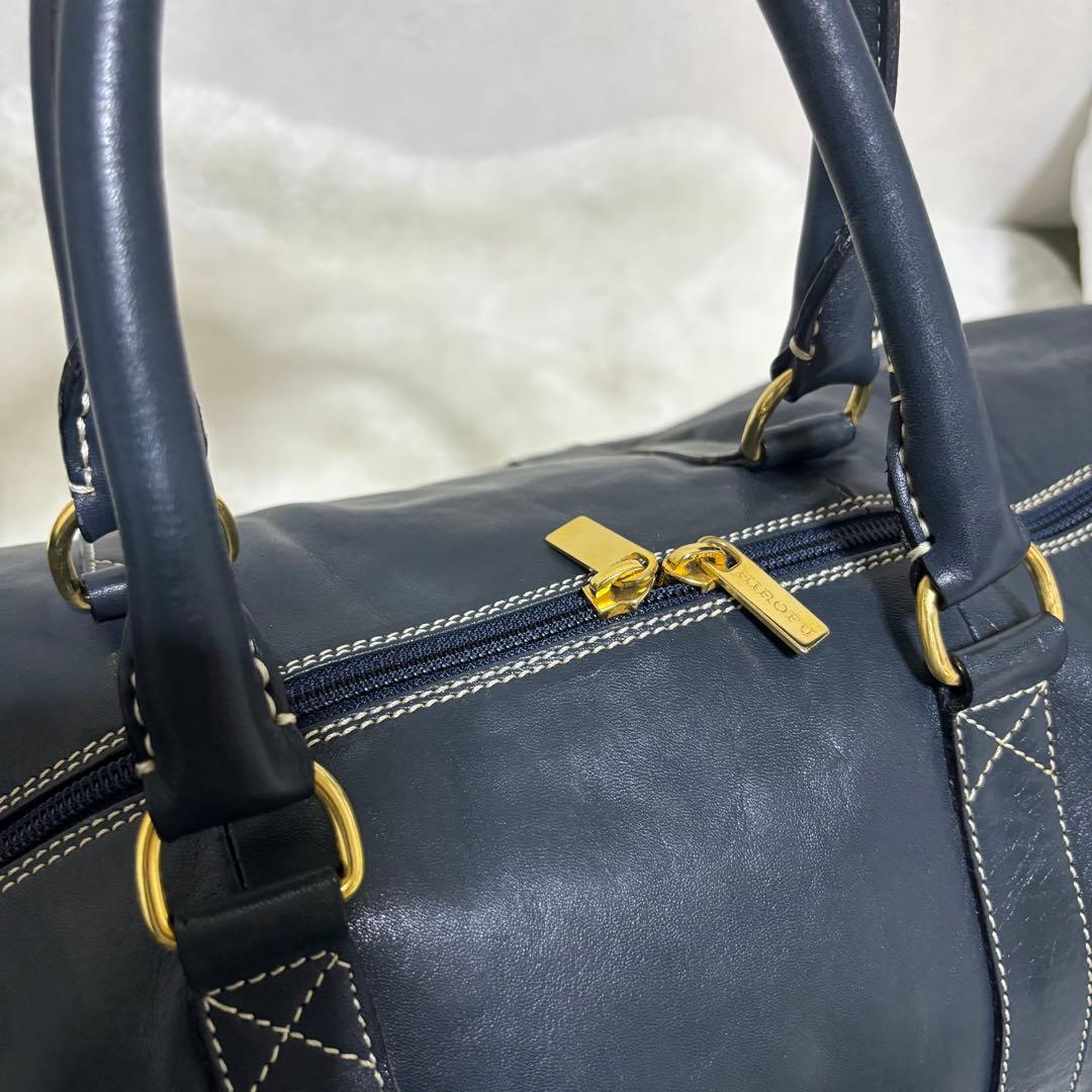 yuka様 HIROFU ヒロフ　ボストンバッグ　Hロゴ型押し　オールレザー