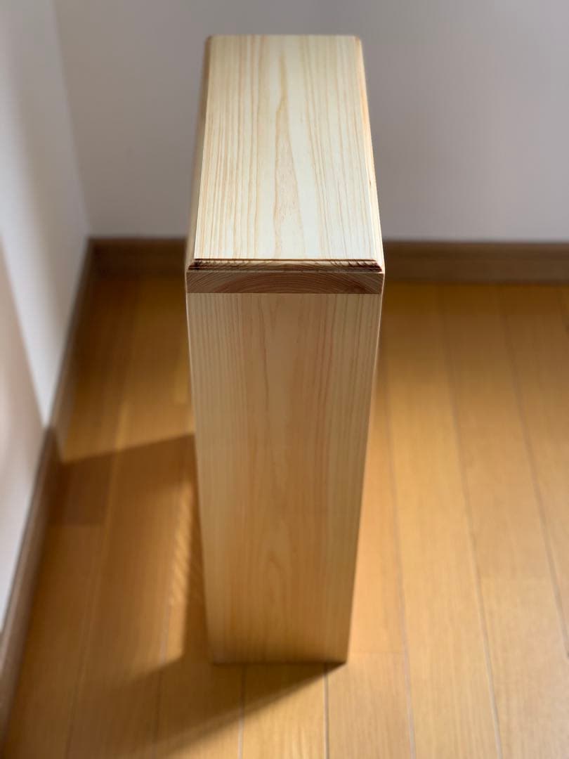 【ヒノキ無垢材】3段カフェシェルフ13cmタイプ アンティーク　キッチンラック