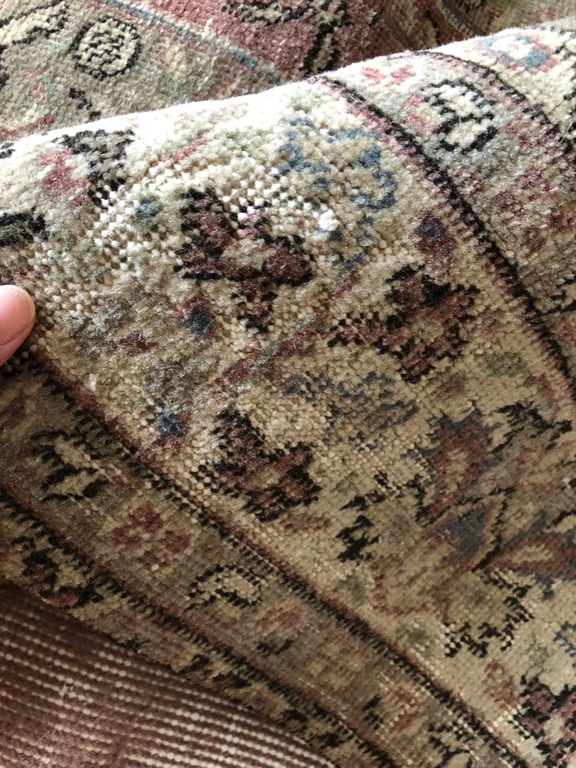 79×151 パッチワークヴィンテージラグ　花柄