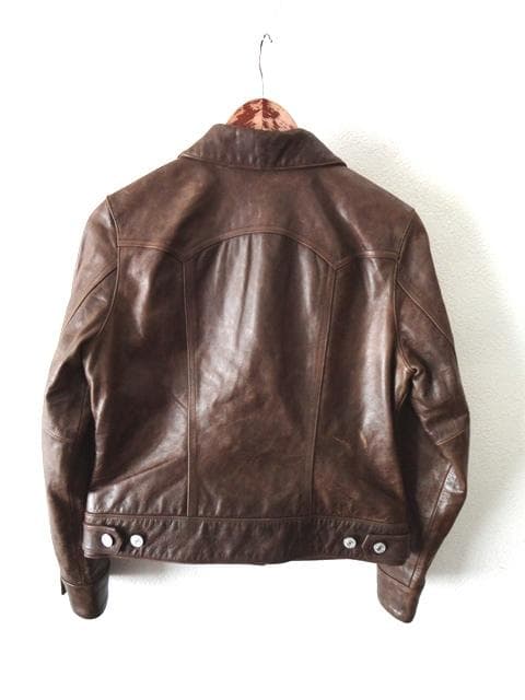 OLD GAP カウレザー トラッカージャケット/ジージャン/ライダース