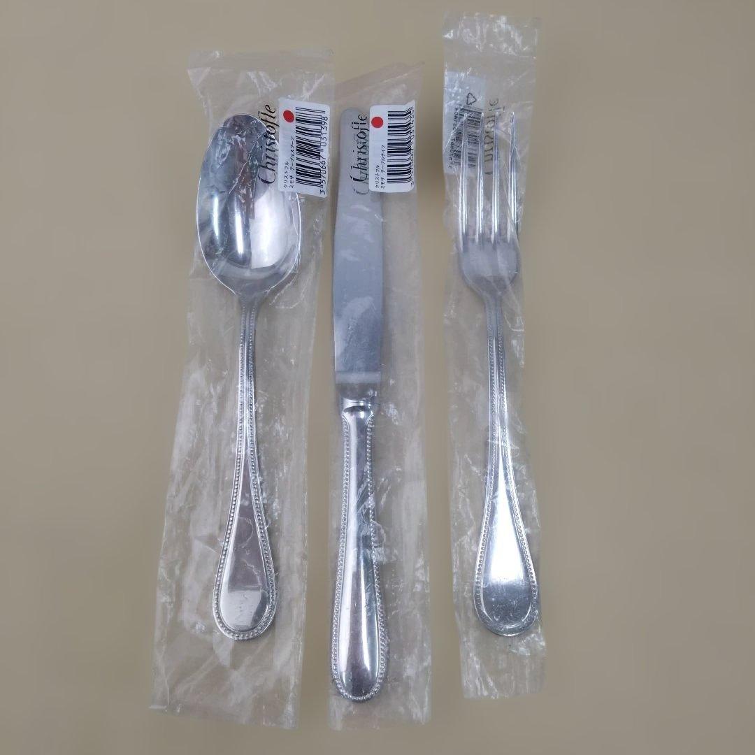 クリストフル　ミモザ　テーブル3本セット ステンレス