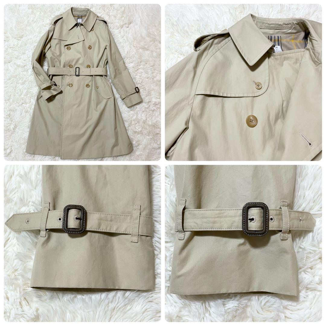 極美品 アナトミカ 一枚袖 ベンタイルトレンチコート 裏地チェック柄 44（M）