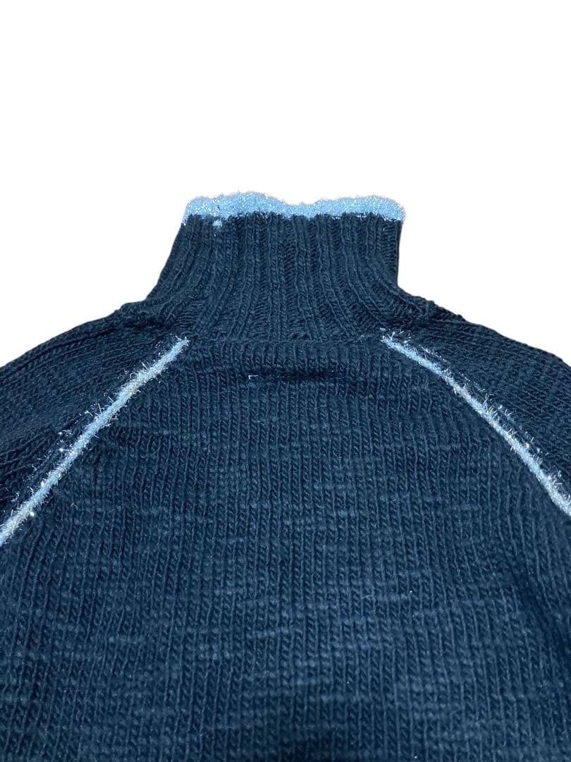 未使用　MM6 メゾンマルジェラ ニット タートルネック シルバーゴールド