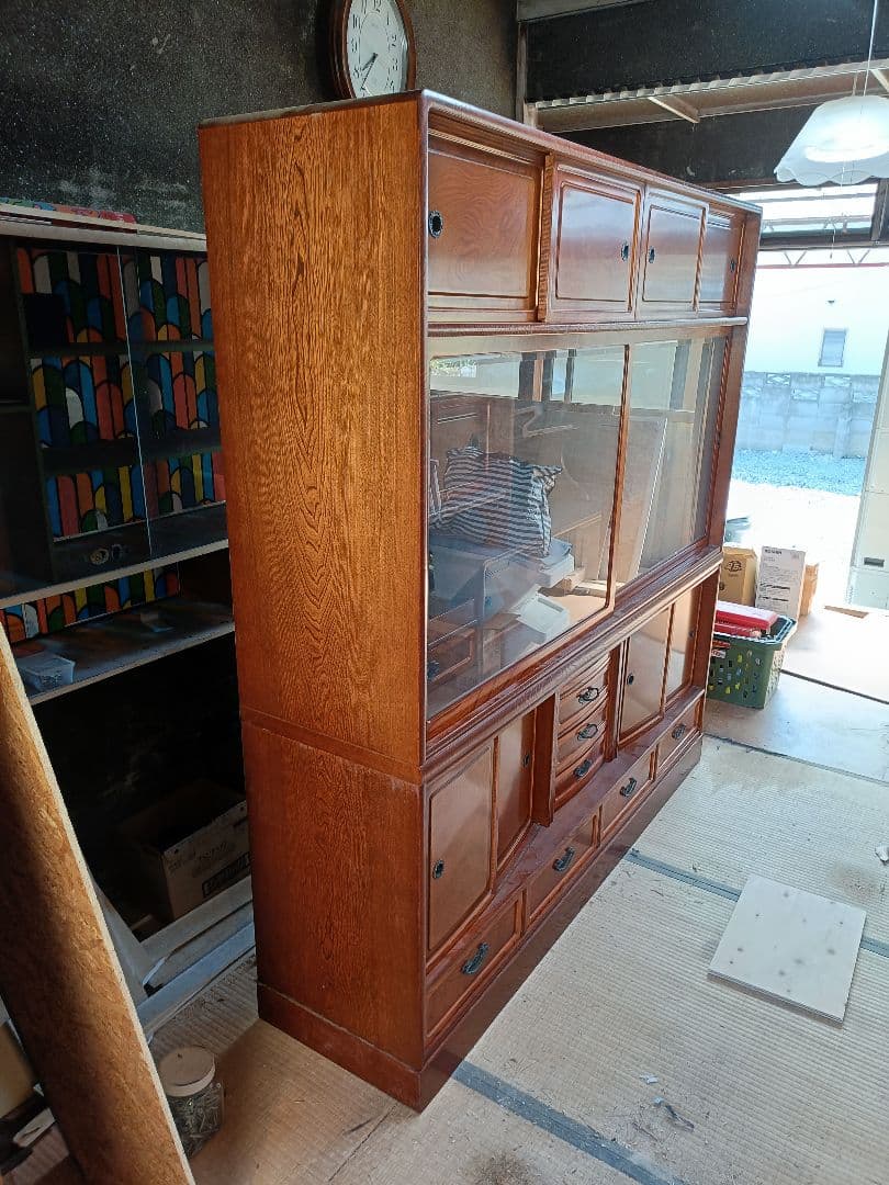 茶箪笥 木製ディスプレイキャビネット