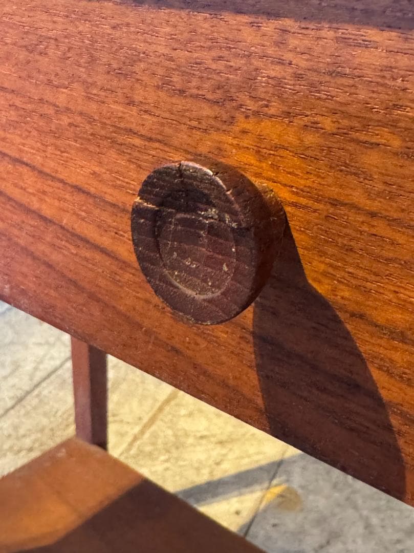 北欧ヴィンテージ　ソーイングテーブル　チーク材　デンマーク　アンティーク