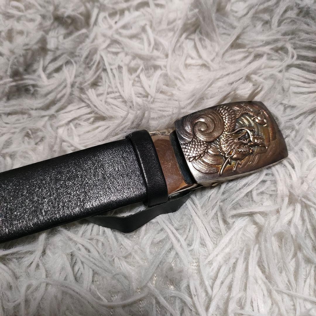 SILVER 925 龍 ドラゴン ベルト バックル 彫刻 シルバー 925　銀