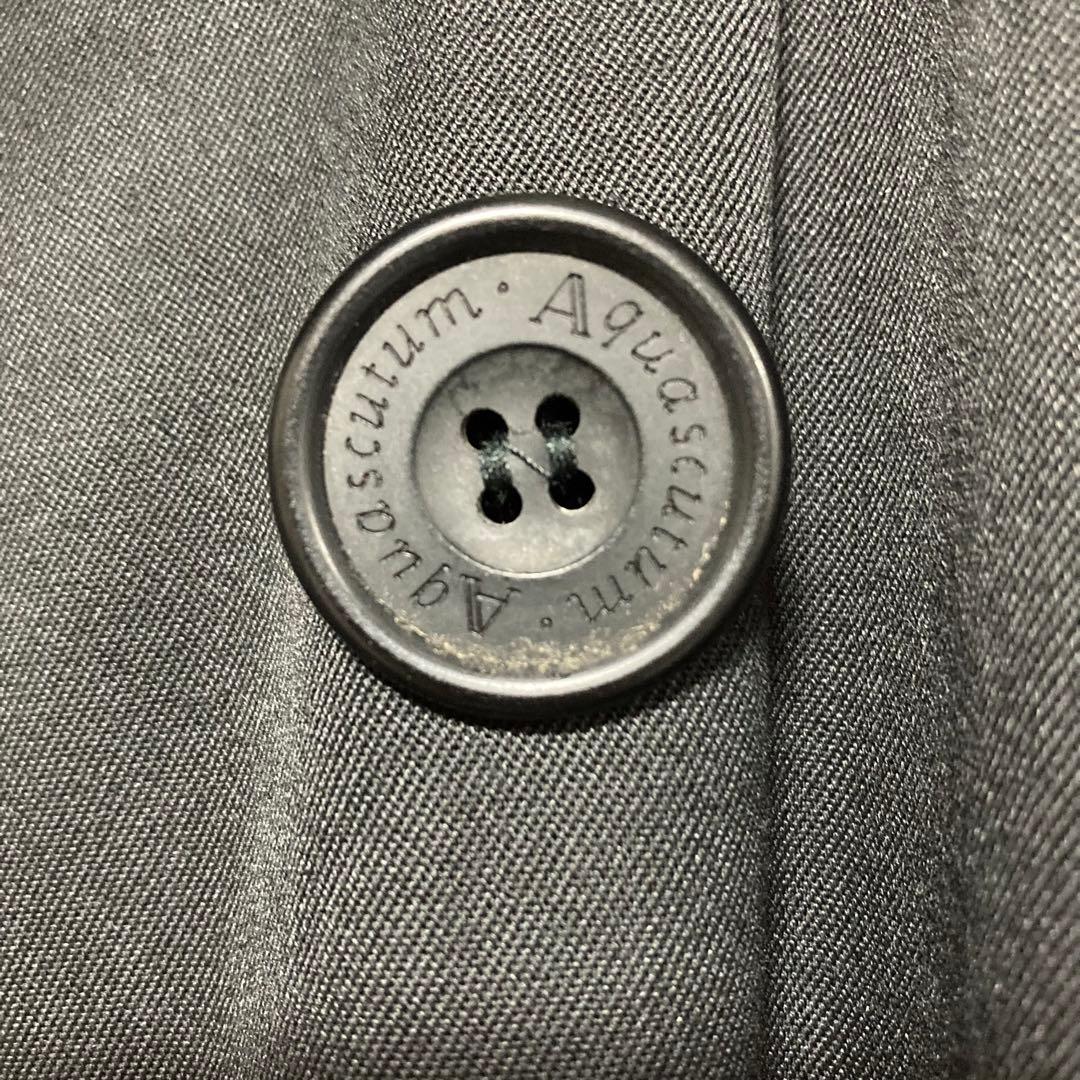 Aquascutum アクアスキュータム ダブル　トレンチコート 42 ブラック
