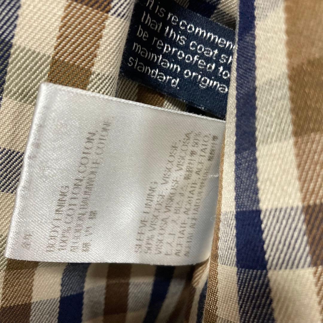 Aquascutum アクアスキュータム ダブル　トレンチコート 42 ブラック