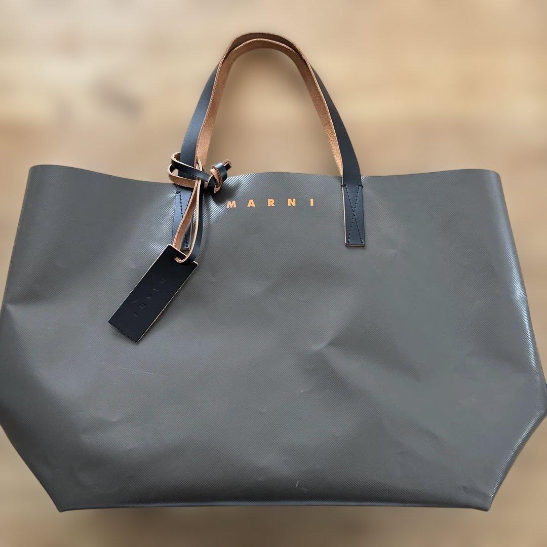 未使用◆MARNI マルニ ◆PVCバイカラートートバッグ