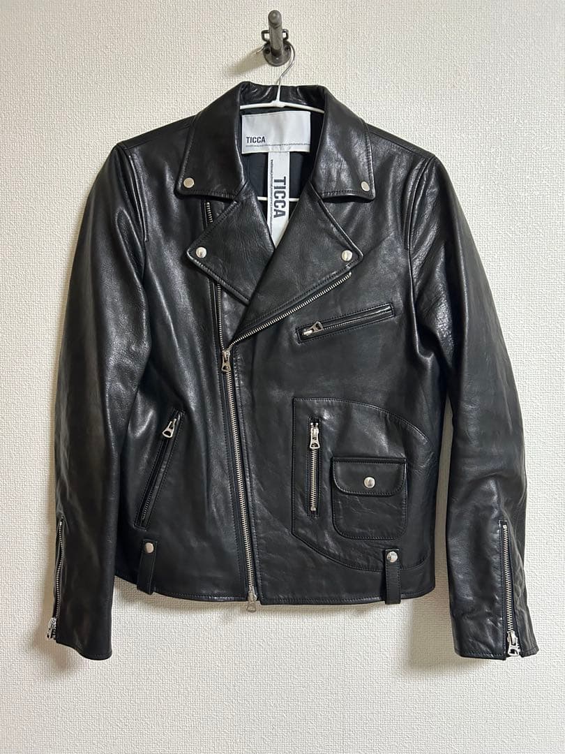 TICCA 黒 ライダースジャケット