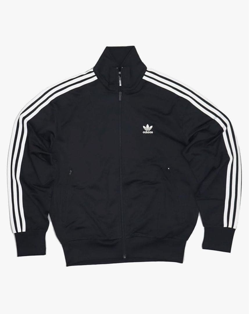 adidas ブラック トラックジャケット