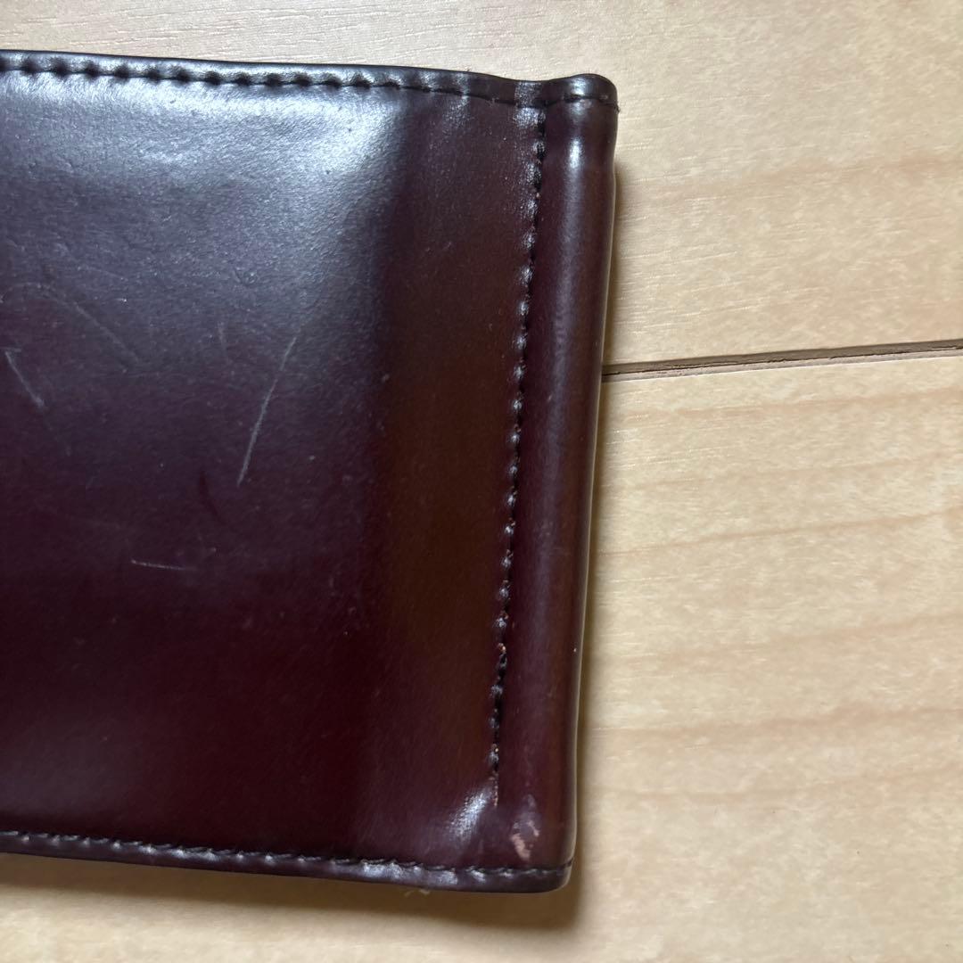 meanswhile マネークリップ　バーガンディ