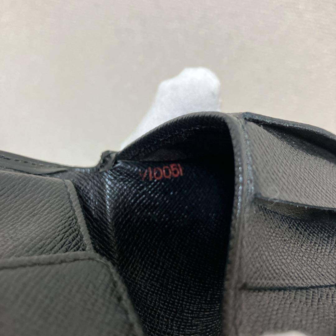 ✨鑑定済✨ルイヴィトン エピ ポルトフォイユ マルコ 二つ折り財布 黒