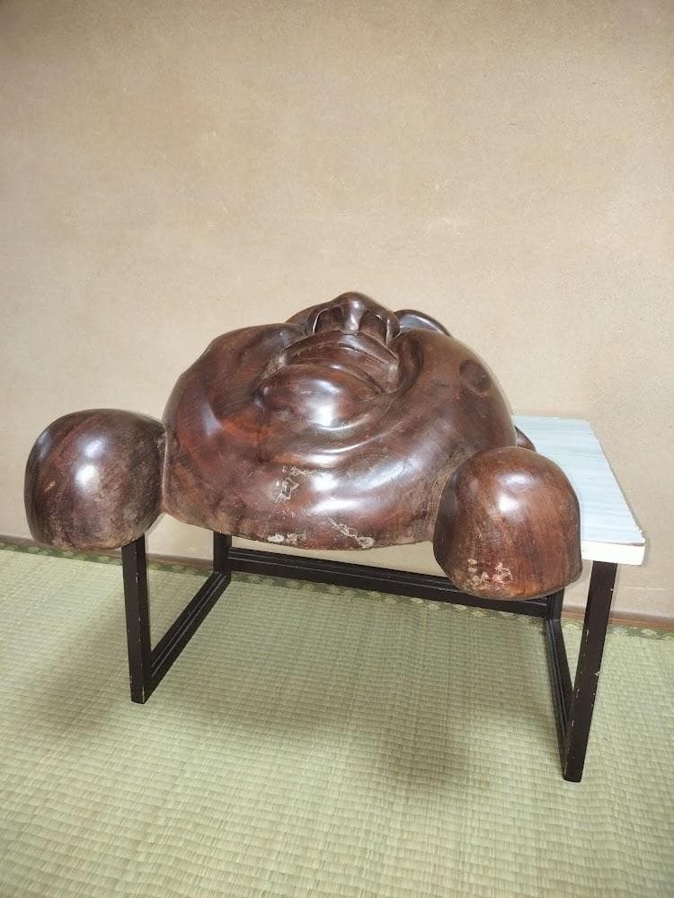 （662）七福神　布袋様　木彫り　顔