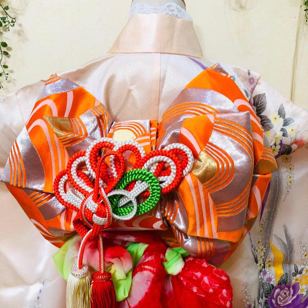 七五三 女子着物 7歳薔薇煌びやか際立つ‼️豪華絢爛薔薇刺繍金彩金箔完全フルセット