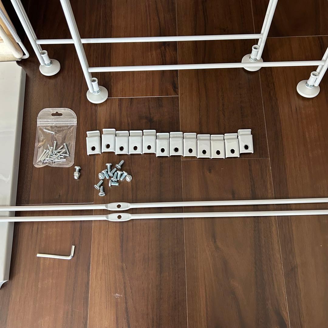 ま*ー様 無印良品　スチールユニット（帆布）バスケットセット シェルフ　グレー