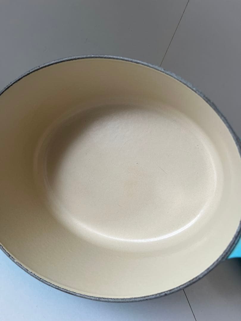 廃盤　限定色　ルクルーゼ　ココットオーバル　25cm カリビアンブルー