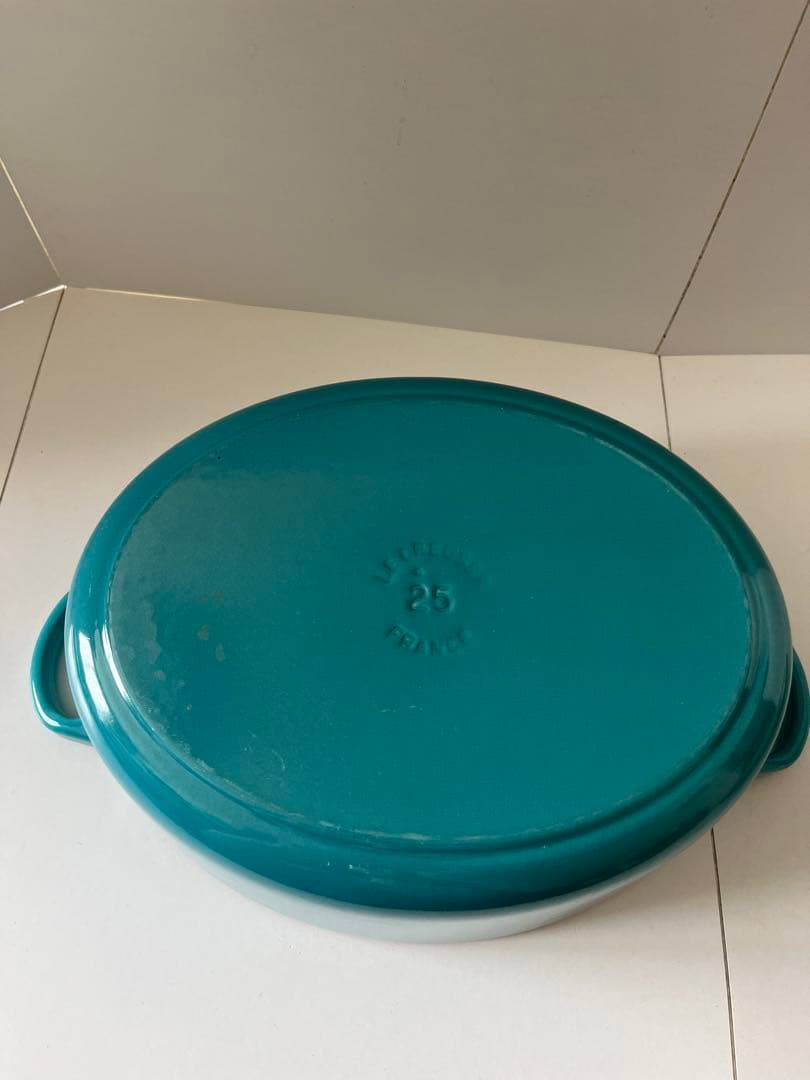 廃盤　限定色　ルクルーゼ　ココットオーバル　25cm カリビアンブルー