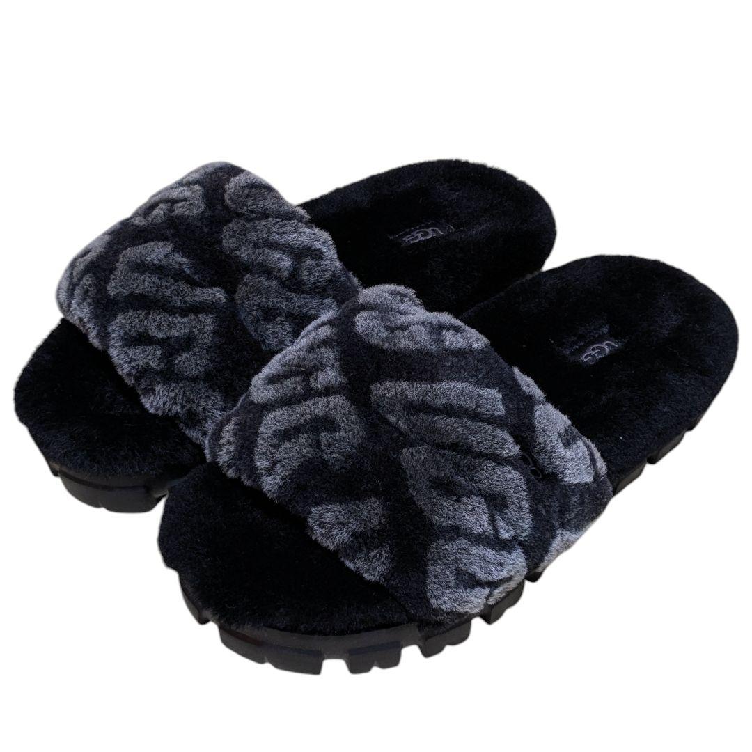 未使用級 UGG 24cm ブラック コゼッタ ロゴグラフ 1148770