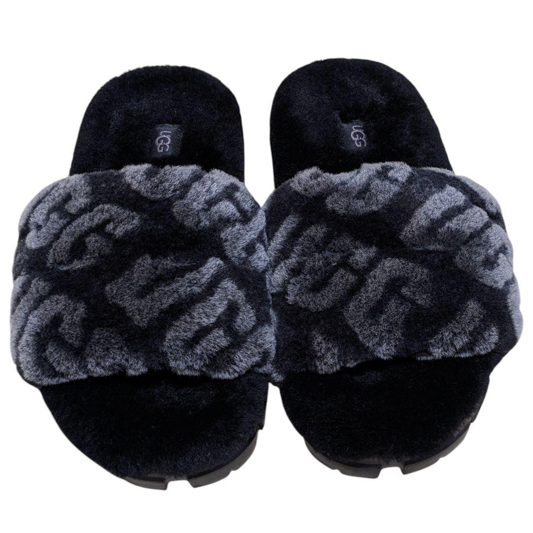 未使用級 UGG 24cm ブラック コゼッタ ロゴグラフ 1148770