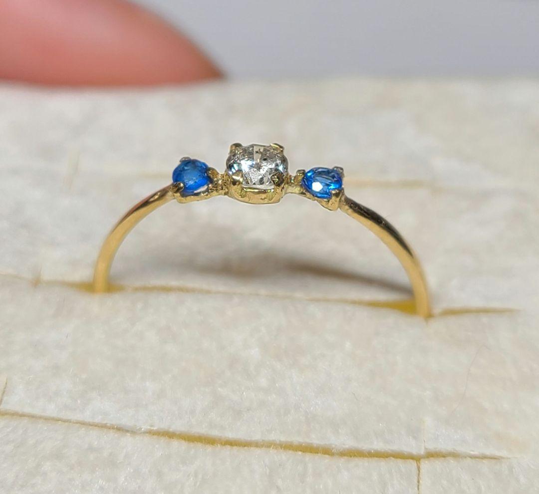 ¨̮こはる★ダイヤ&アウイナイト18金リング★