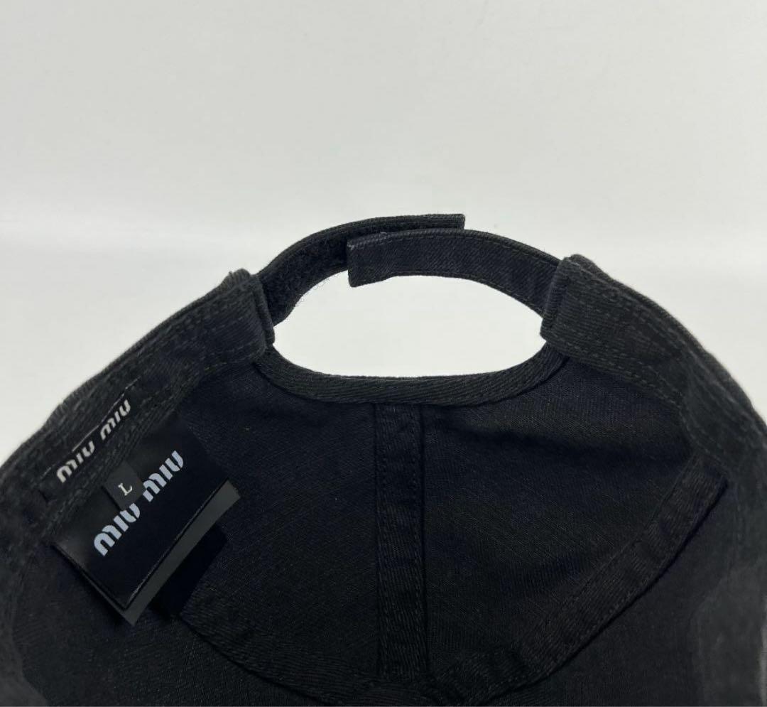 miumiu デニムベースボールキャップ