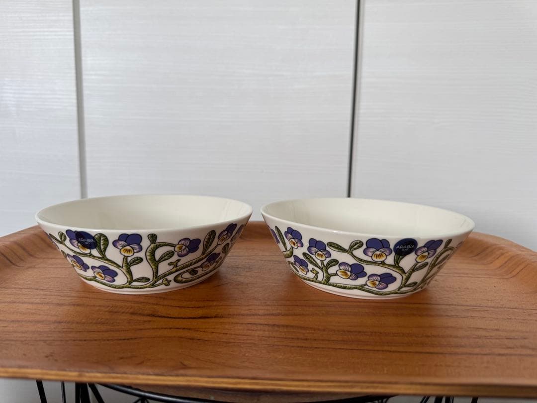 ARABIA Keto-orvokki ボウル ペア　ケトオルヴォッキ　新品