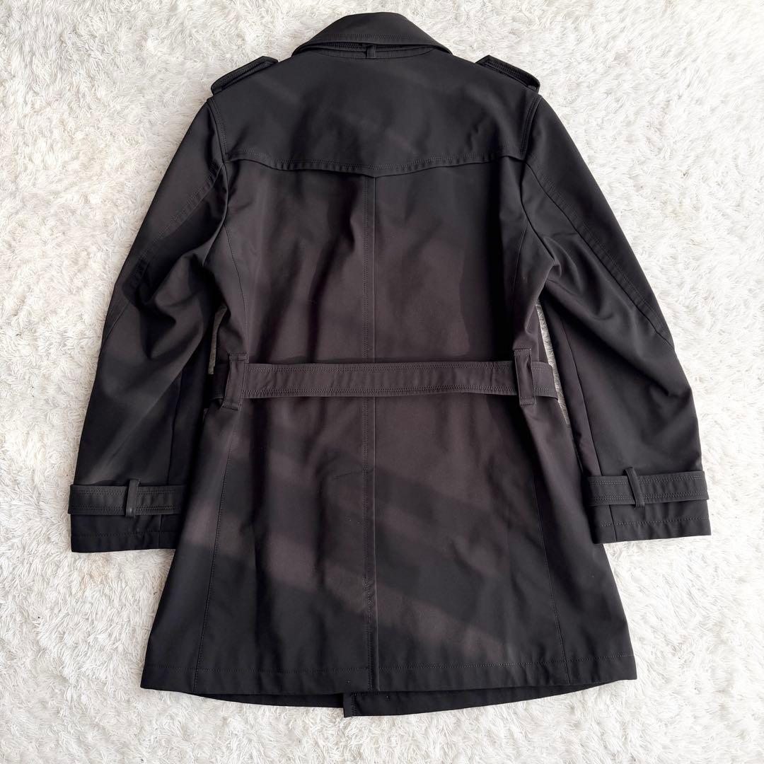 【極美品】希少 バーバリーブラックレーベル トレンチコート ノバチェック 黒 M
