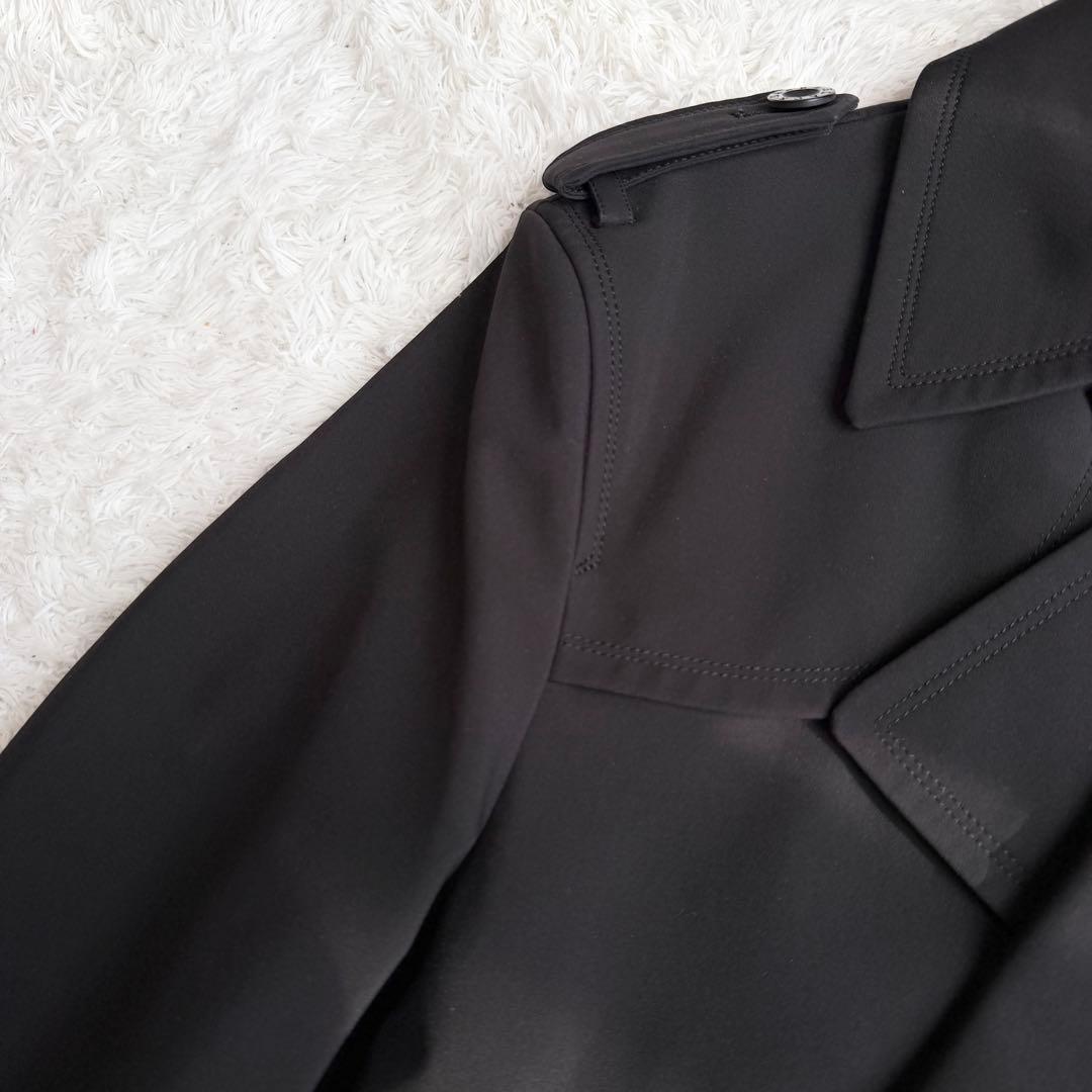 【極美品】希少 バーバリーブラックレーベル トレンチコート ノバチェック 黒 M