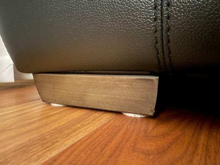 【値下げ】本革カウチソファ　ブラック