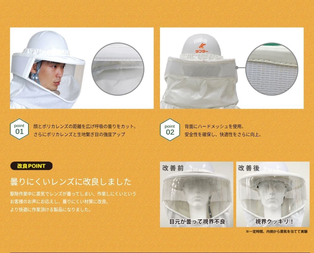 蜂防護服 ラプターⅢ V-1000