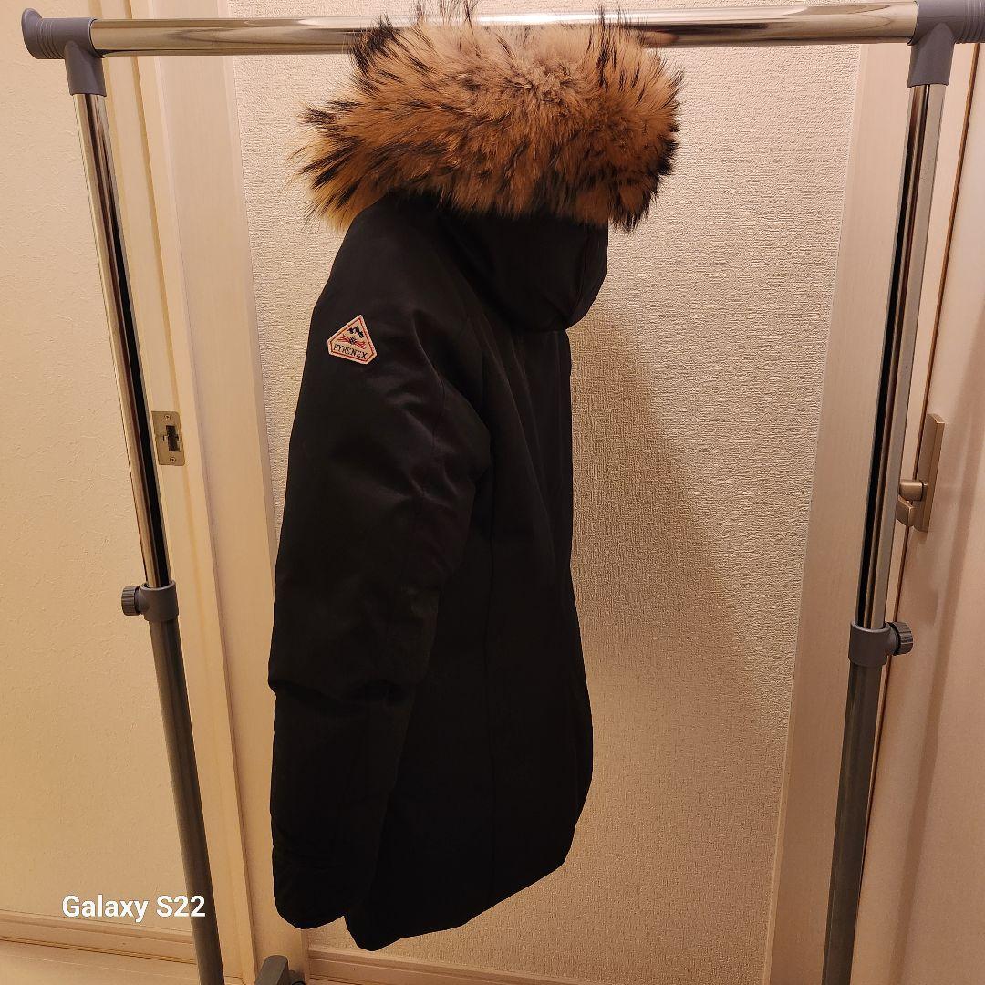 ピレネックス PYRENEX ダウン レディースフードファー着脱ブラック 36