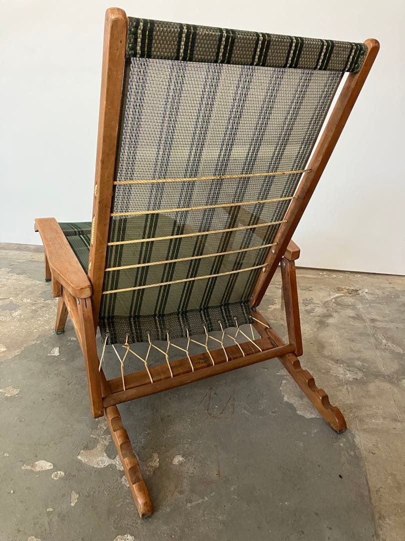 希少 オールド マルニ デッキチェア フォールディングチェア 折りたたみ椅子