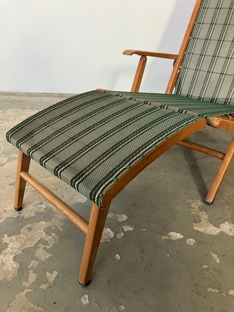 希少 オールド マルニ デッキチェア フォールディングチェア 折りたたみ椅子