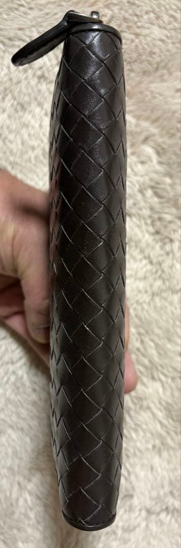 ボッテガbottegaveneta 長財布　ダークブラウン　ICチップ入り