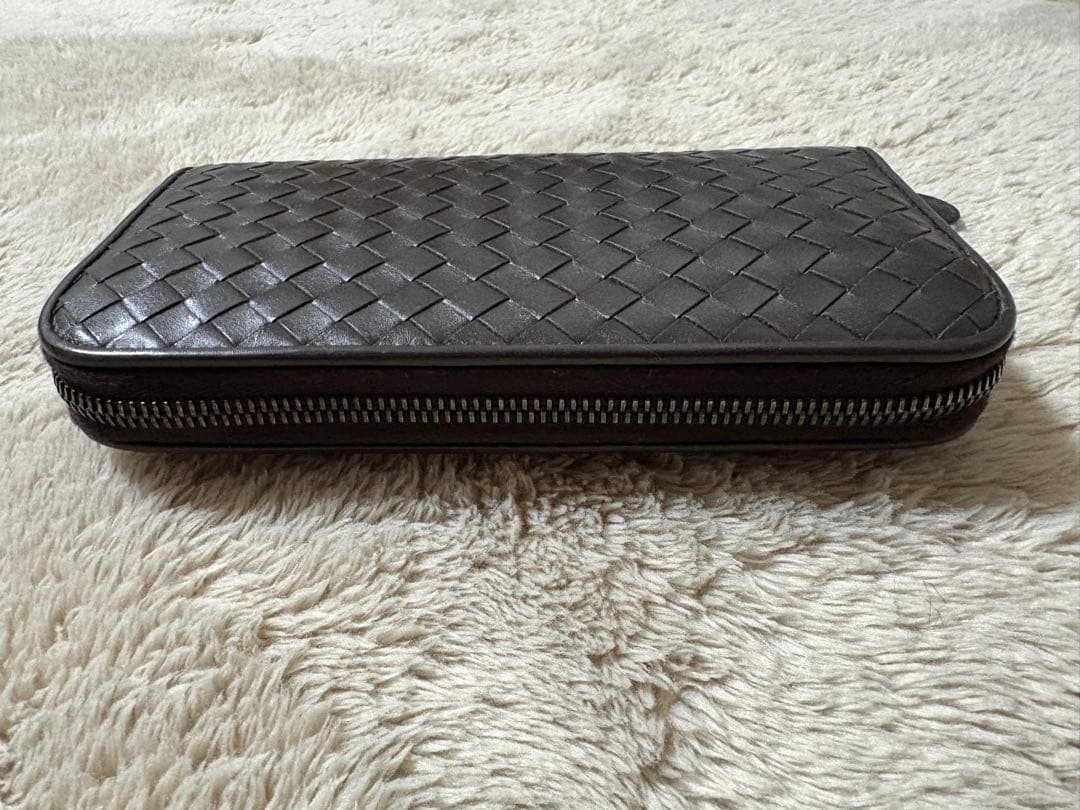 ボッテガbottegaveneta 長財布　ダークブラウン　ICチップ入り