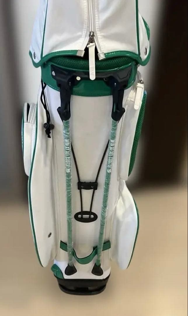 WAAC ゴルフキャディバッグ ホワイト/グリーン