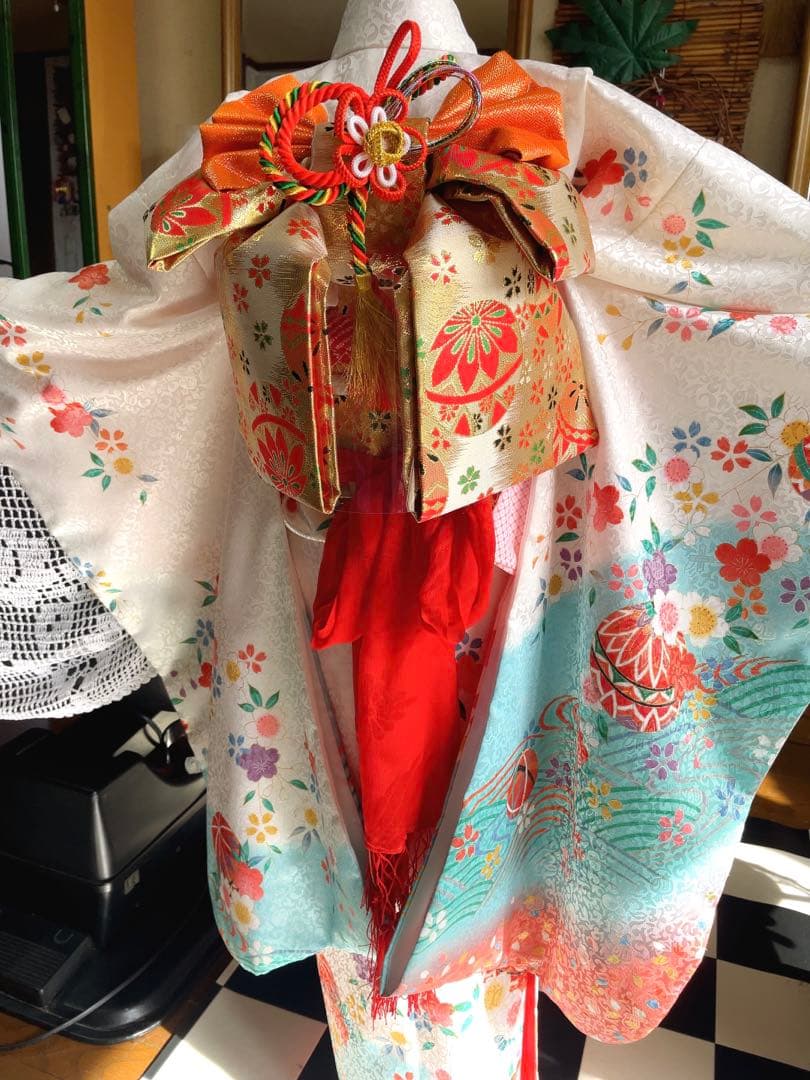 七五三 7歳様グラデーション着物セット