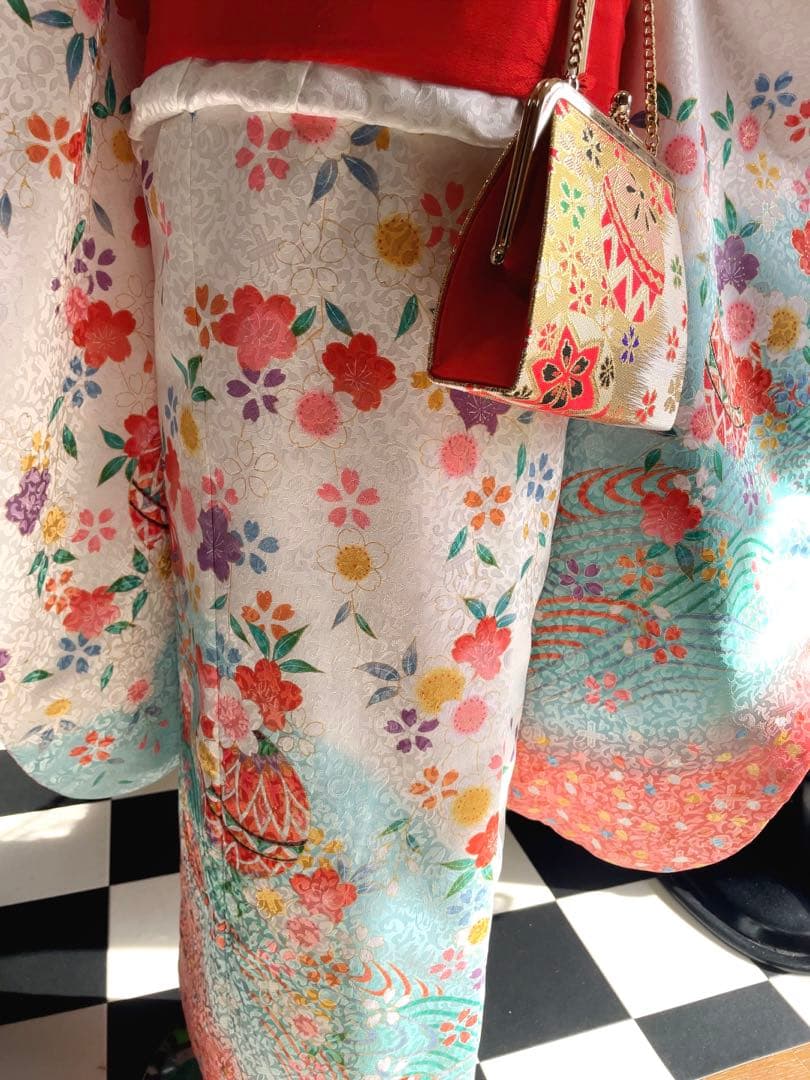 七五三 7歳様グラデーション着物セット