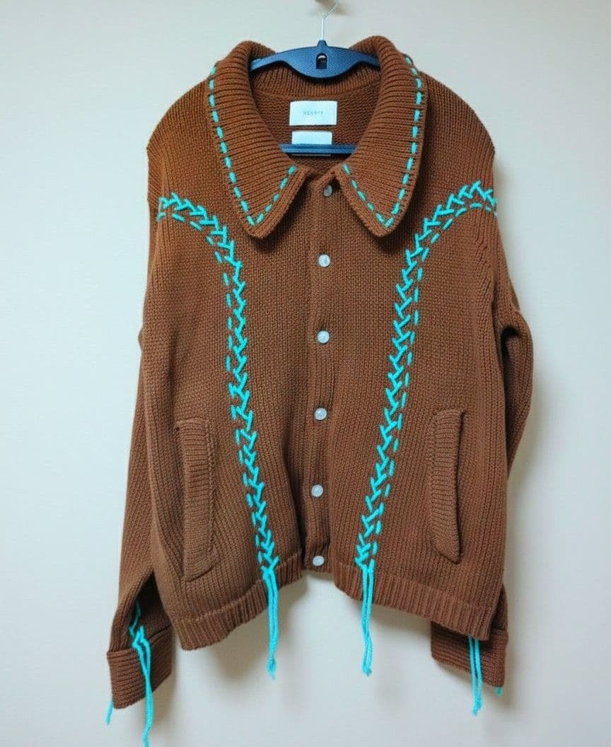 soerte × camphor wood / ハンドステッチウエスタンニット