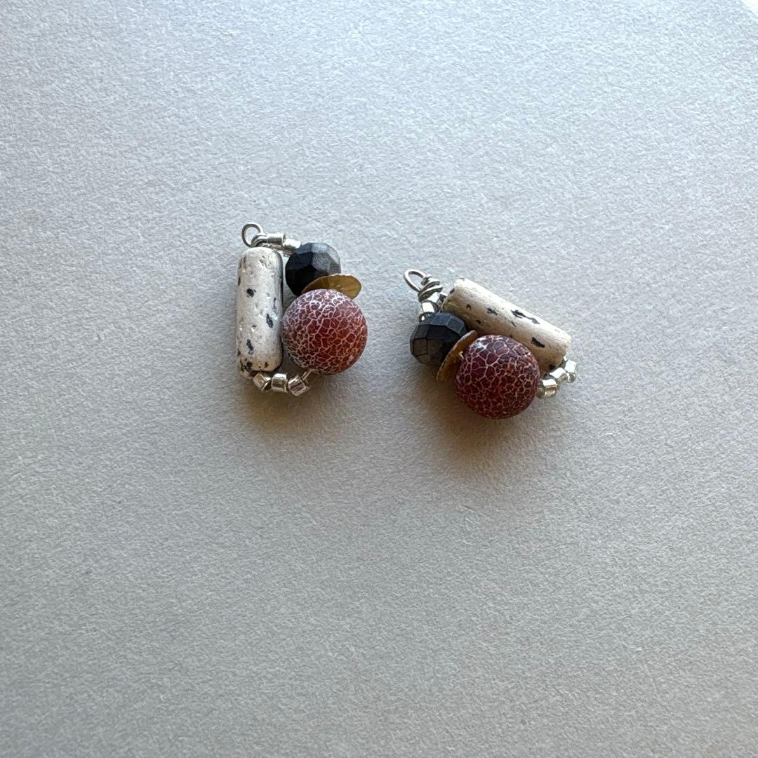 no.175 霜降りの倒木　胡麻塩陶器