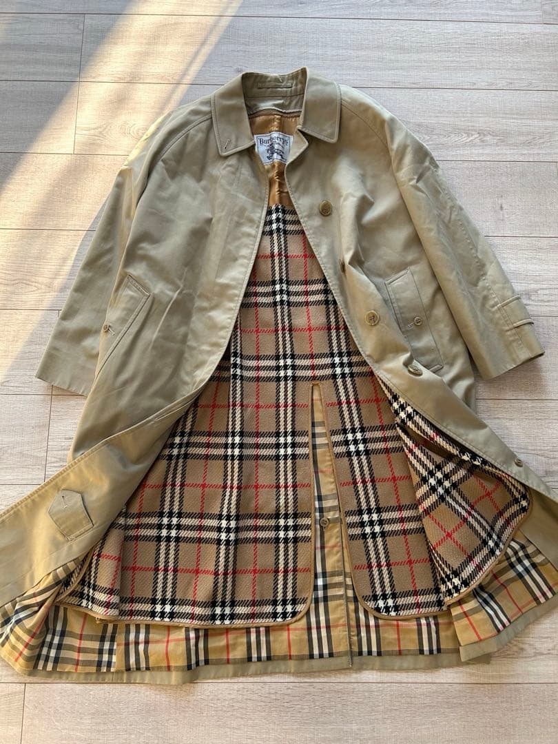 Burberry's バーバリー ステンカラーコート ノバチェック ライナー付き