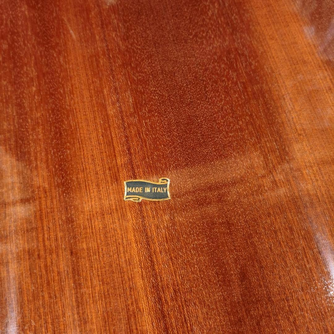 ​イタリア製 象嵌 センターテーブル 楕円 アンティーク調 猫脚 大型