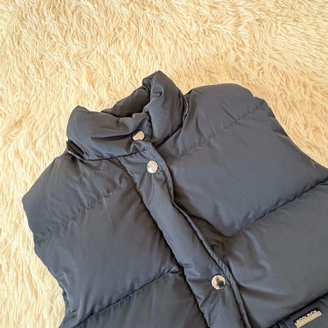 ウールリッチ　タヌキファー フード付 ダウンベスト レディース 3way 紺　S