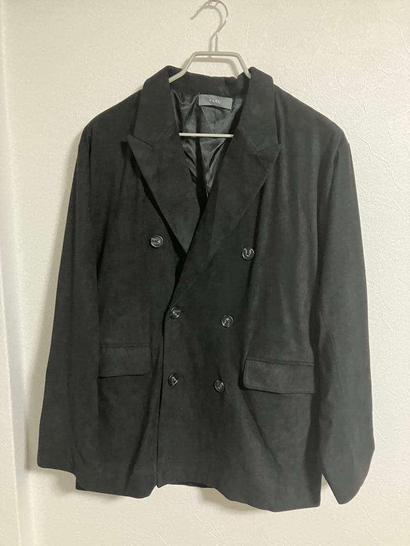 CLEL ダブルテックフェード トレンチコート ブラック Lのみ