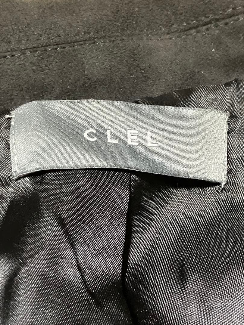 CLEL ダブルテックフェード トレンチコート ブラック Lのみ