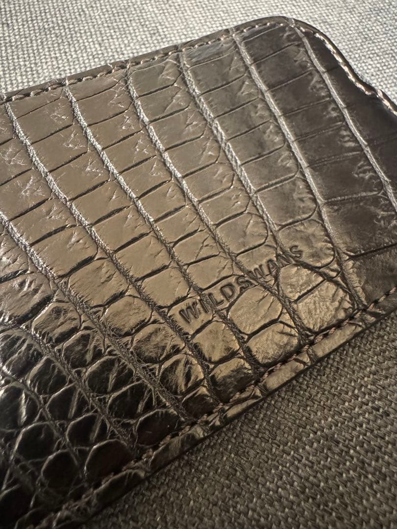 ワイルドスワンズ ミナス クロコダイル ブラック　新品未使用品‼️