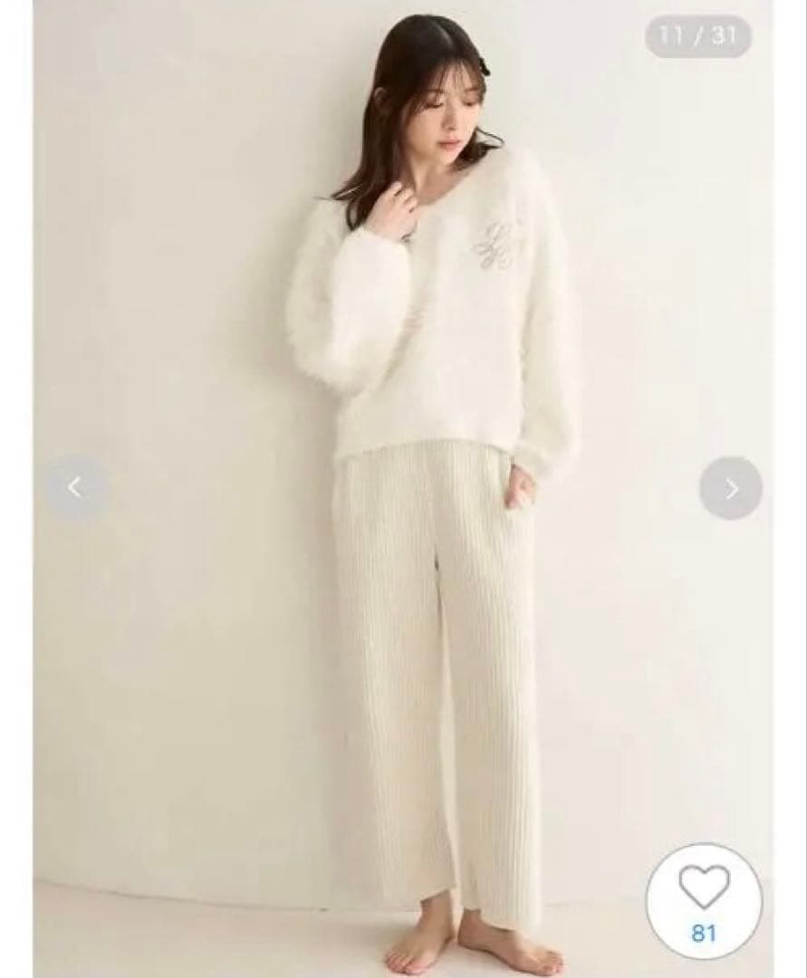 【年始値下げ】新品未使用タグ付きSNIDELシャギーセットアップ完売品