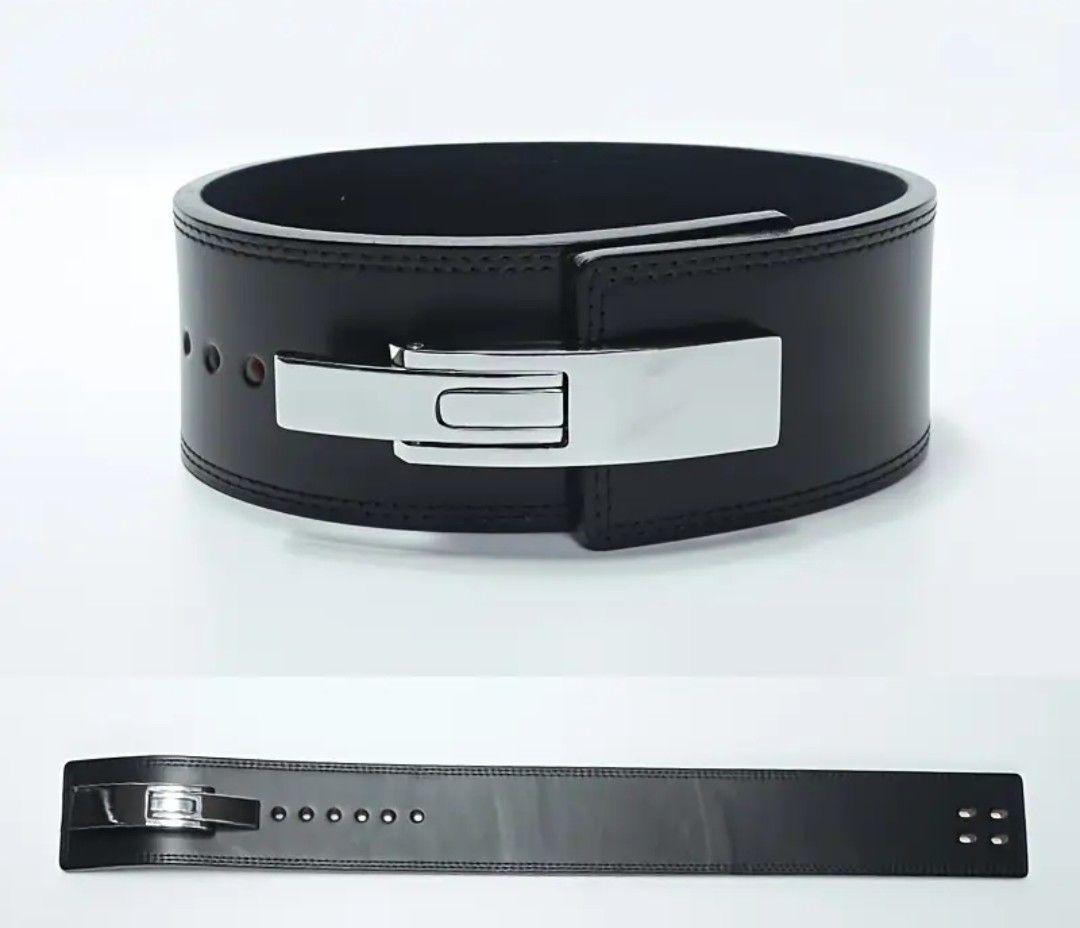 ブラックレザーパワーベルト